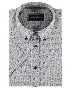 Scotland Blue Overhemd korte mouw 25113ju01sb
