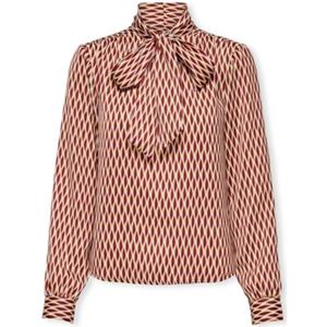 Only Blouse  Top Jill LS - Syrah /Small Grap