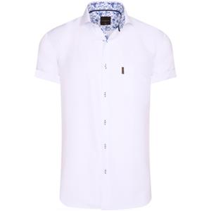 Cappuccino Italia Overhemd  Short Sleeve Blouse Wit