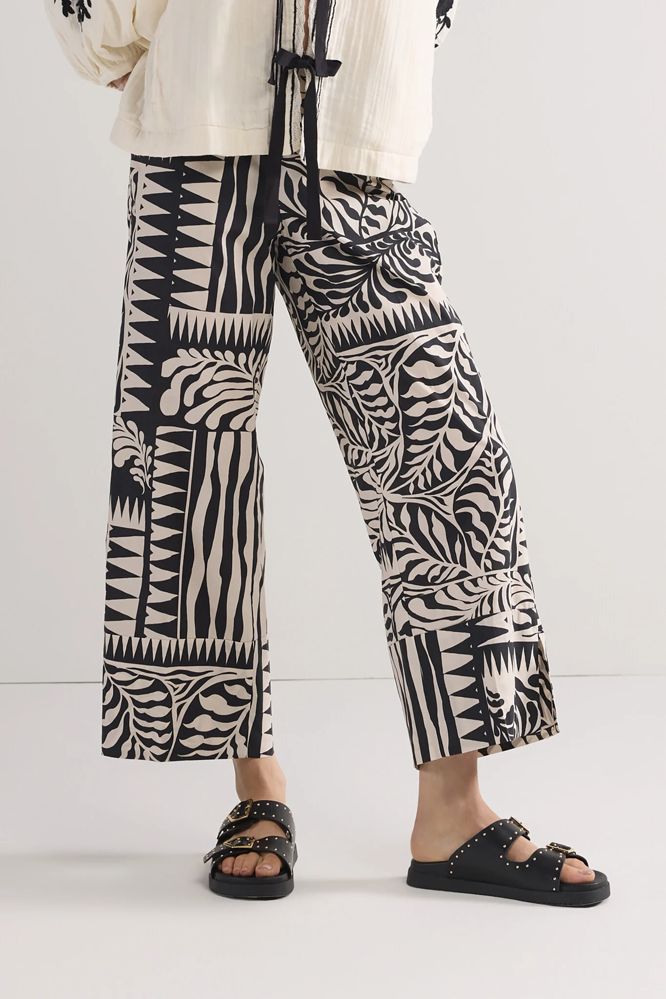 Summum trousers two tone print 4s2824-12223 990