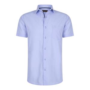Cappuccino Italia Overhemd Korte Mouw  Korte Mouw Sky Blauw