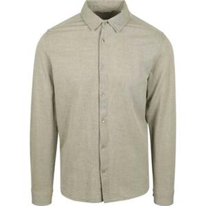 Knowledge Cotton Apparel Overhemd Lange Mouw  Overhemd Lichtgroen