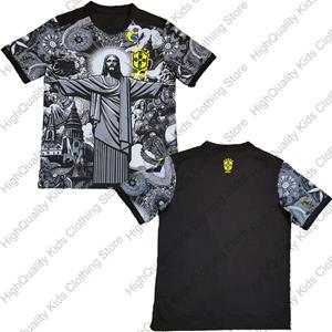 ETST35 3D Brazil New Arrival Special Edition Jesus Black Grey Sport Outdoor Adult Children Summer Tshirt Men Women Short Sleeve T-Shirt S