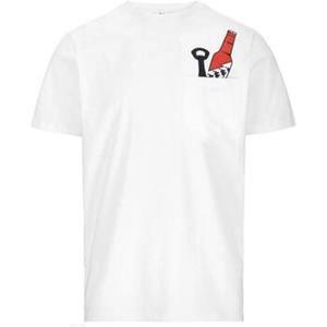 Kappa T-shirt Korte Mouw  381j18w_authentic_bredy_bianco
