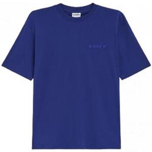 Diadora T-shirt Korte Mouw  t-shirt_ss_spw_logo_azzurro