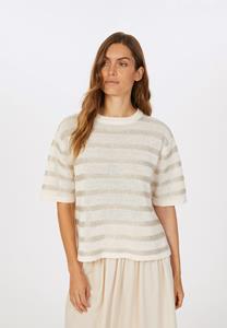MARC AUREL Pullover mit Pailletten-Ringeln