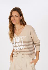 MARC AUREL Pullover mit JOY IS NOW Print