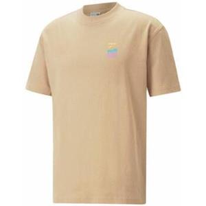 Puma T-shirt Korte Mouw  539181_downtown_graphic_tee_beige