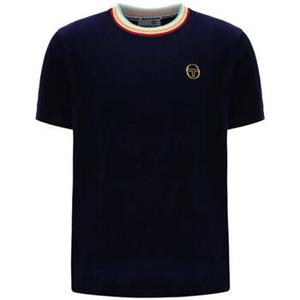 Sergio Tacchini T-shirt  Slice Velour T-Shirt Maritime Blue/Gold