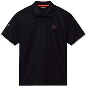 Napapijri T-shirt  E Badge Polo Shirt Black