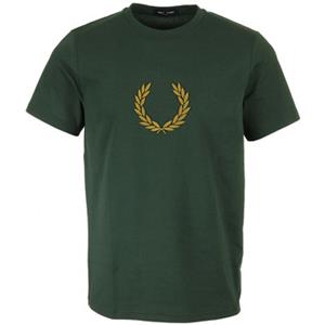 Fred Perry T-shirt Korte Mouw  Textured Laurel Wreath Tee Shirt