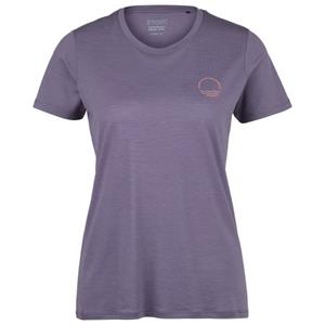 Stoic  Women's Merino155 LaholmSt. Print T-Shirt Sun - Merinoshirt, grijs