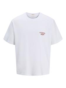Jack & Jones joracapulco type tee ss crew neck 12277559 bright white