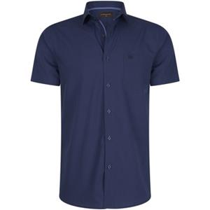 Cappuccino Italia Overhemd Korte Mouw  Korte Mouw Navy