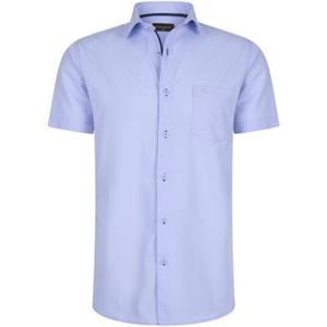 Cappuccino Italia Overhemd Korte Mouw  Korte Mouw Sky Blauw