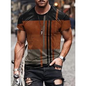 ForYourBeauty Vintage Style Graphic Tee - Soft Stretchy Round Neck, Casual Streetwear for Summer, Mens Relaxed Fit Printed T-Shirt with Breathable S