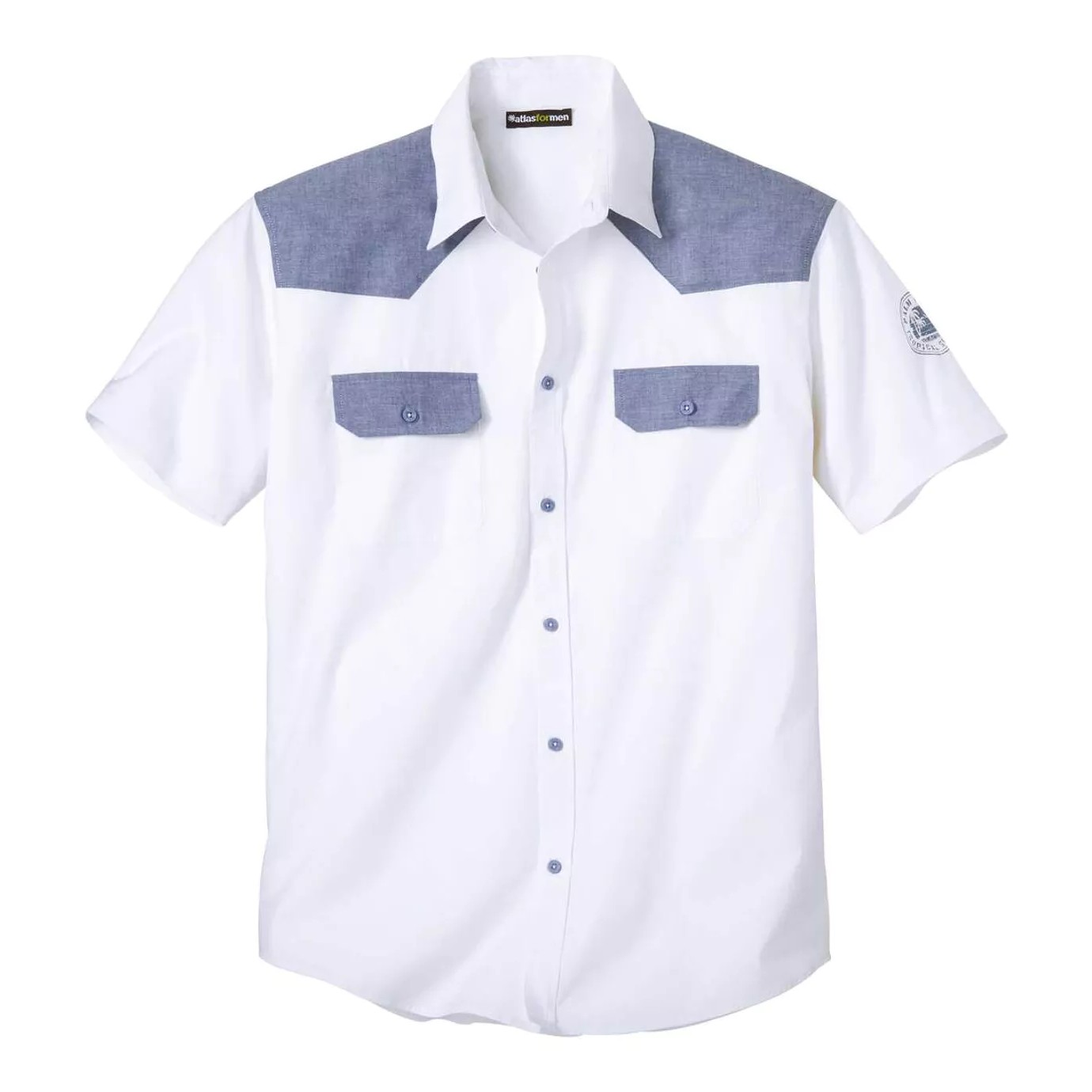 Atlas For Men Heren poplin overhemd