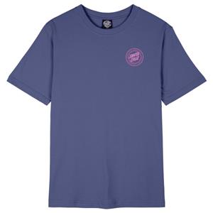 Santa Cruz  Women's Check Outline Ringed Dot - T-shirt, blauw