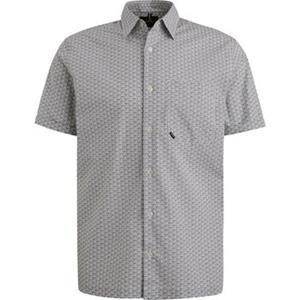 Vanguard Overhemd Lange Mouw  Short Sleeve Overhemd Print Blauw