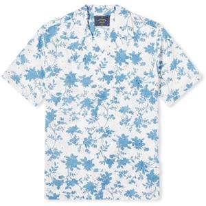 Portuguese Flannel Overhemd Lange Mouw  Minho Shirt - White/Blue