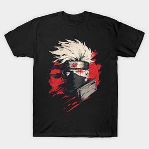 Ysir Best Tshirts Heren Zwart Print T-shirt Super Large TShirtkakashi No-Cut Transfer Papier Print Katoenen T-shirt M zwart