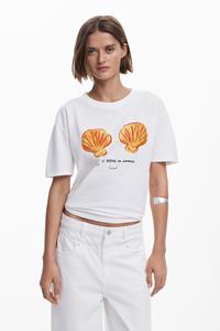 Desigual Schelpent-shirt - WHITE