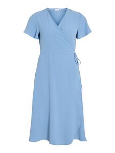 Vila vilovie s/s wrap midi dress noos 14059666 blissful