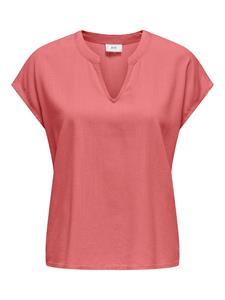 Jacqueline de Yong caya lion linen s/s top wvn dia 15346547 rose of sharon