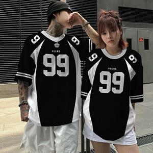 New trendy clothing Koppel 3D-geprint heren T-shirt met korte mouwen, tops, zomer, snel drogend basketbal T-shirt voor heren, mode sportshirt, oversized T-shirts S