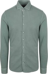 Suitable Piqué Overhemd Groen