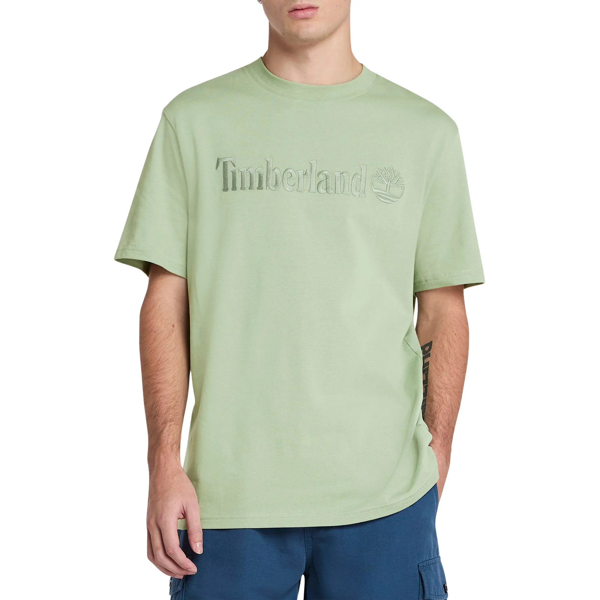 Timberland T-shirt Korte Mouw  Embroidery Tonal Ss Tee