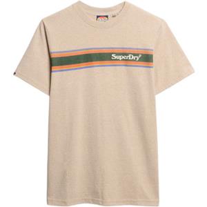 Superdry T-shirt Korte Mouw  T-shirt décontracté à rayures avec logo Venue