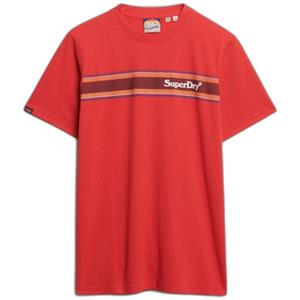 Superdry T-shirt Korte Mouw  T-shirt décontracté à rayures avec logo Venue
