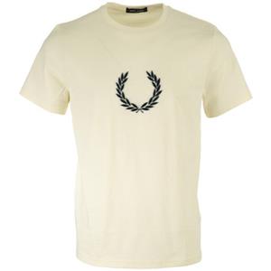 Fred Perry T-shirt Korte Mouw  Textured Laurel Wreath Tee Shirt