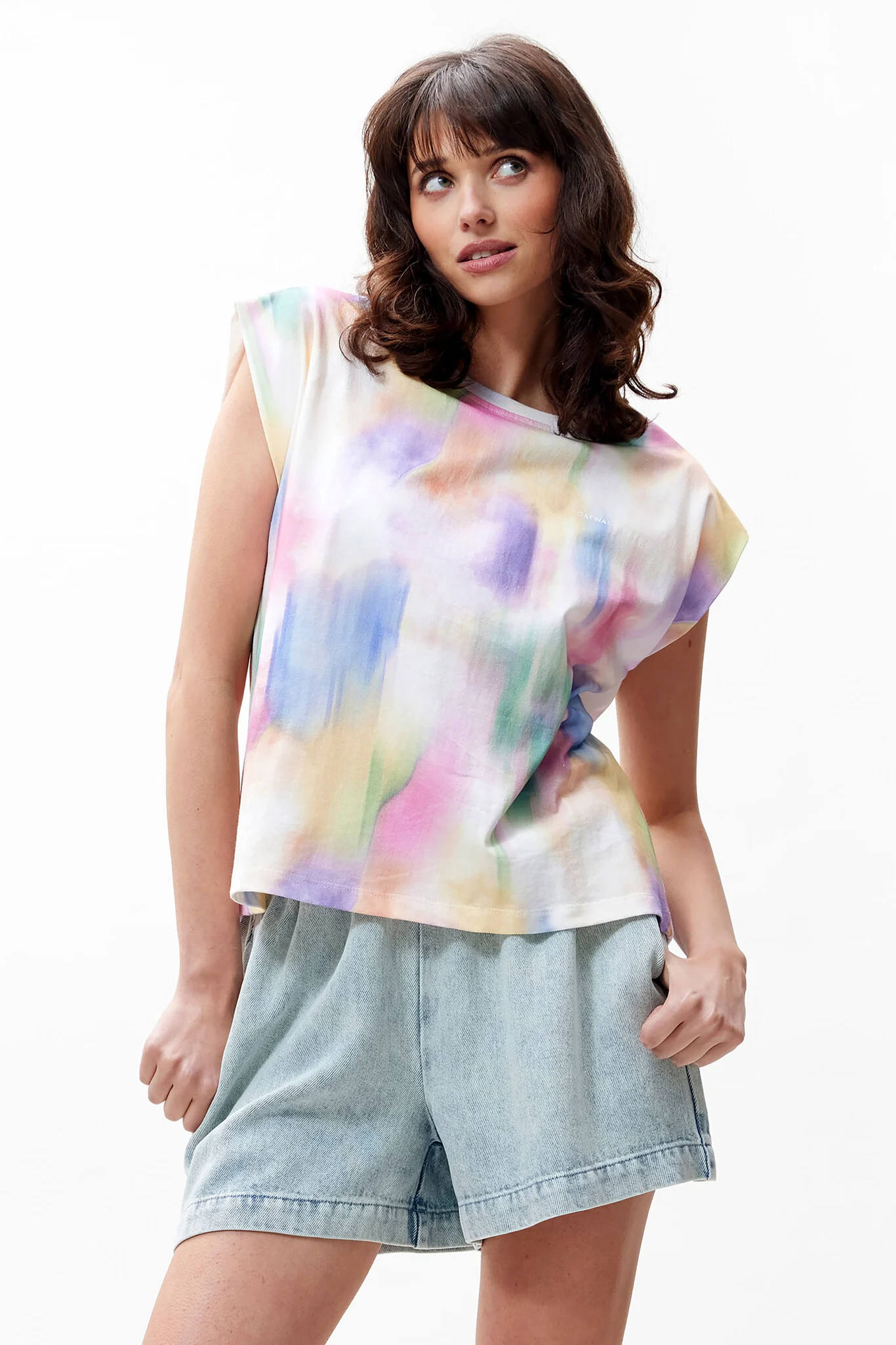 Catwalk Junkie 2502020007 folded shoulder singlet