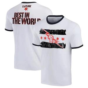 Kukebang Zomer Nieuwe Heren T-shirts 3D Geprint Korte Mouw Worstelaar Punk Ronde Hals T-shirt Straat Sport Casual Oversized Tops S