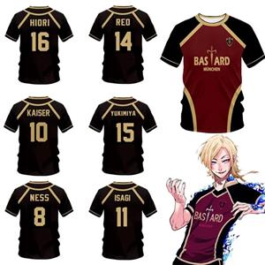 ETST 006 Anime Blue Lock MICHAEL KAISER 3D-geprint heren-T-shirt Plus Size Modieus sporttopje met korte mouwen Sport-T-shirt S