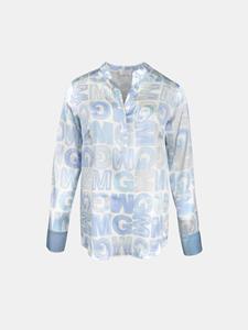Mucho Gusto  blouse monza mg lichtblauw print