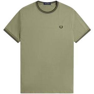 Fred Perry T-shirt  Twin Tipped T-Shirt Olive Mint/Night Green