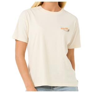 Rip Curl  Women's Cala Vadella Relaxed Tee - T-shirt, wit/beige