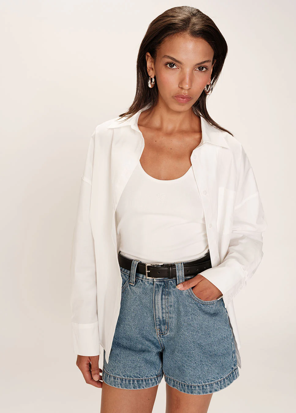 Grace & Mila Rice short denim kort