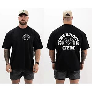 Enter Boutique Sports Clothing Collection Zomer Gym T-shirts Katoenen Heren T-shirt Fitness Grafische Print Sport Dames T-shirt Hoge Kwaliteit Mode Straat T-shirt Herenkleding XS zwart