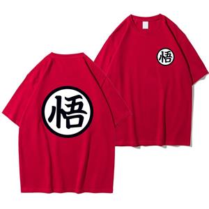 Enter Boutique Sports Clothing Collection Zomermode Anime Son Goku Cosplay T-shirt Katoenen Korte Mouw Tops Tee Losse Oversized Casual T-shirts Heren Harajuku Kleding XS