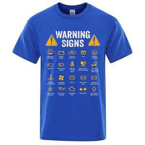 Enter Boutique Sports Clothing Collection Waarschuwingsborden voor rijden 101 Automonteur cadeau Bestuurder Grappige print T-shirt Mode Casual Grote maat T-shirt Katoenen Heren Tops Tees XS
