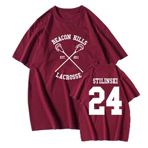 Enter Boutique Sports Clothing Collection Teen Wolf Shirt STILINSKI 24 LAHEY 14 MCCALL 11 Fashion Print Tees Het originele Beef of Chicagoland Shirt Harajuku Y2k 90s Tops S