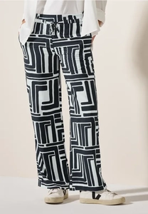 Cecil Gedessineerde broek met structuur