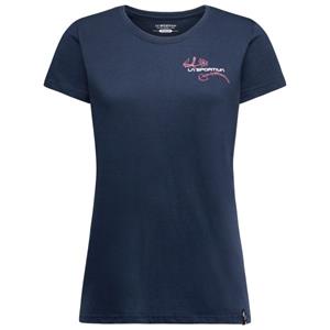 La sportiva  Women's Climb Flower T-Shirt - T-shirt, blauw