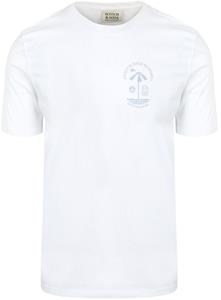 Scotch and Soda Logo T-Shirt Wit