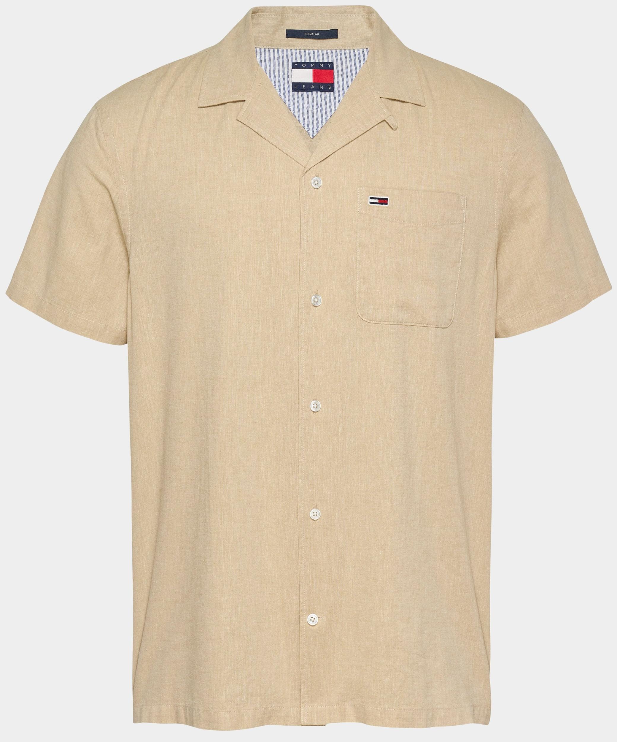 Tommy Hilfiger Casual hemd korte mouw tjm linen blend camp ss ext dm0dm20895/acg