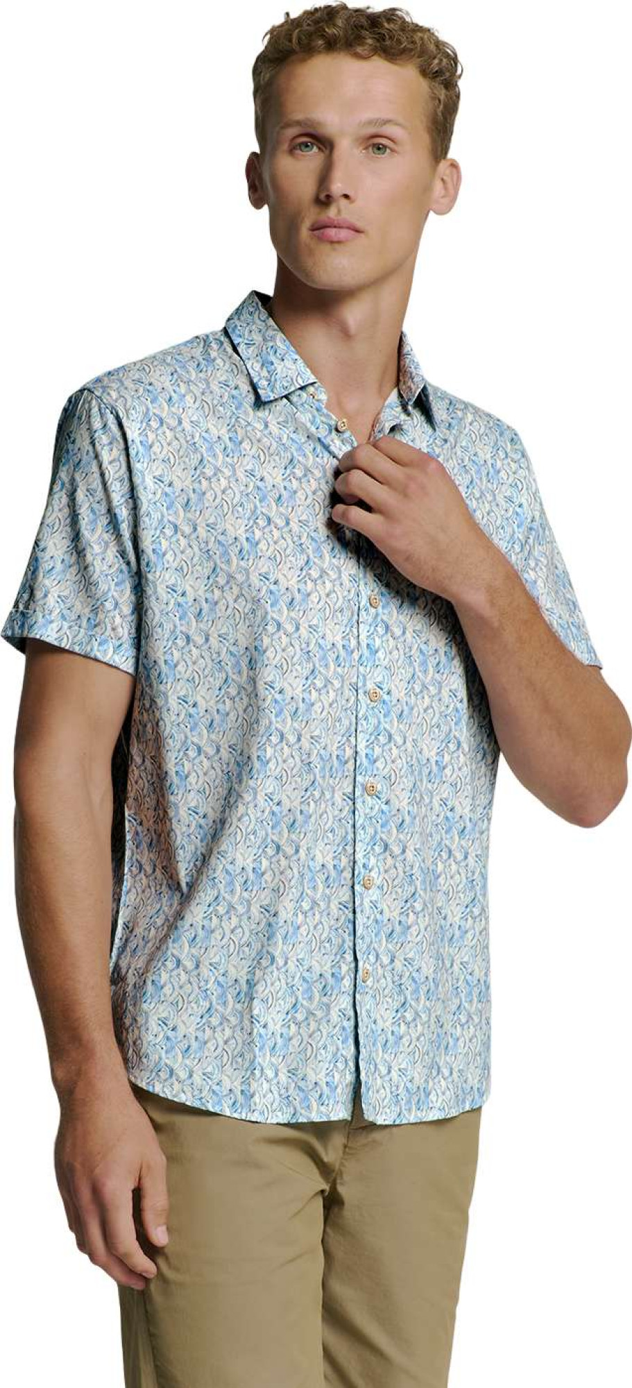 No Excess Shirt short sleeve allover printed cloud